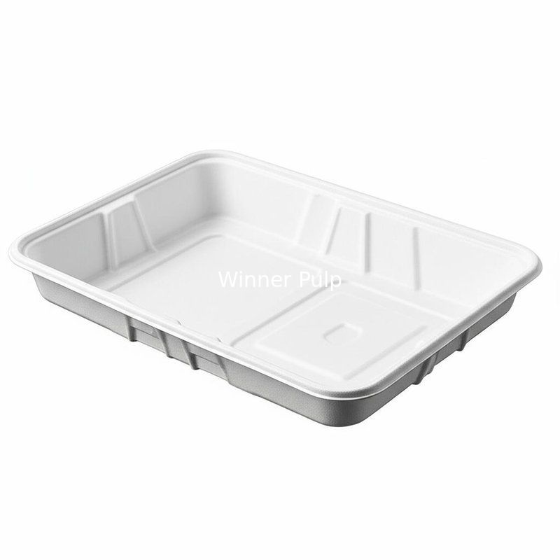 Custom White Thermoformed Molded Pulp Packaging for Tobacco